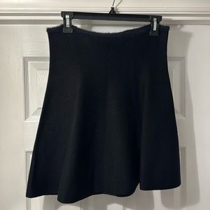 Zara Knit Black Stretchy Skirt Large